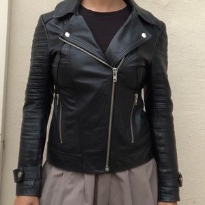 ASOS Genuine leather motorcycle jacket sz 0